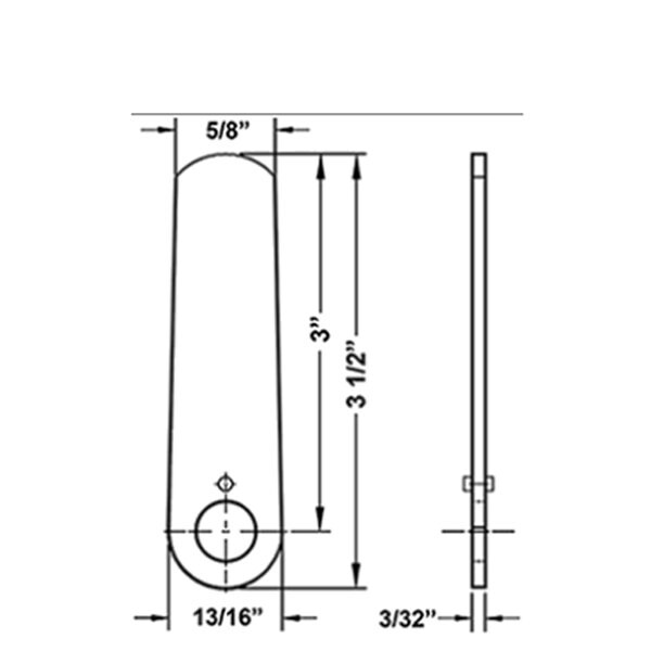 Olympus Olympus: 3 Inch Long Straight Cam Part OLY-DCNP-100-LC - main